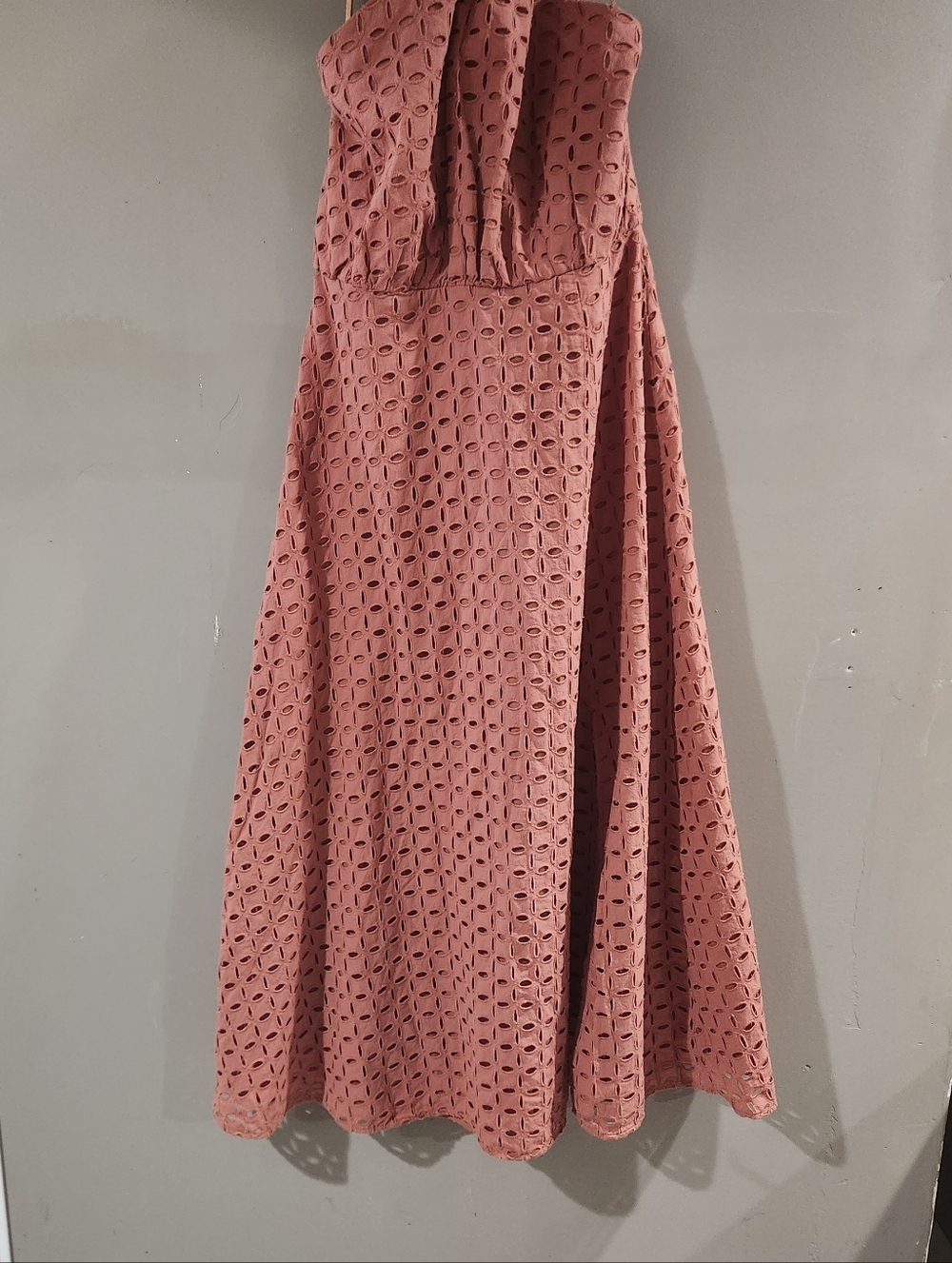 NWT Asos Maxi Summer Dress Pink Halter Top Full Skirt Size 6 - Picture 2 of 7